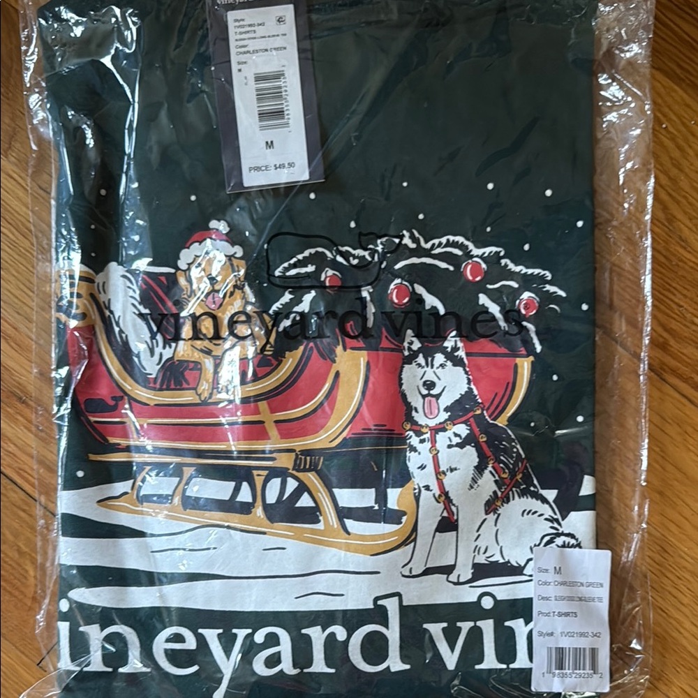 Vineyard Vines Dark Green Long Sleeve Tee